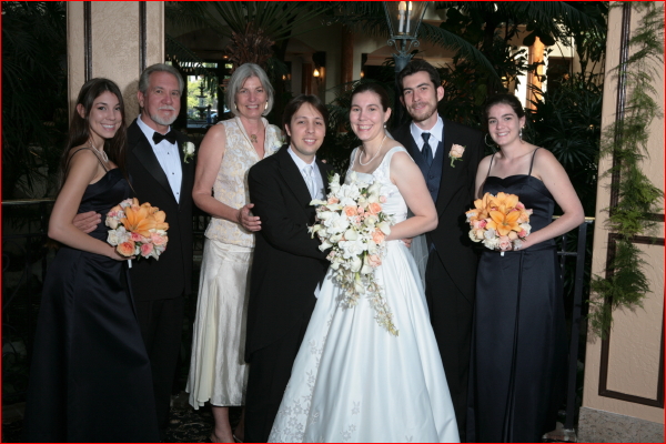 Everyone's smiling and not blinking! Dave and Erin with the McPhersons.